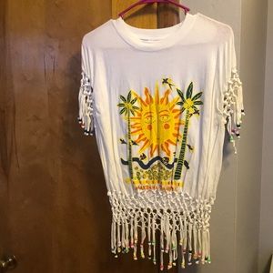 Caribbean beaded st Martin’s shirt